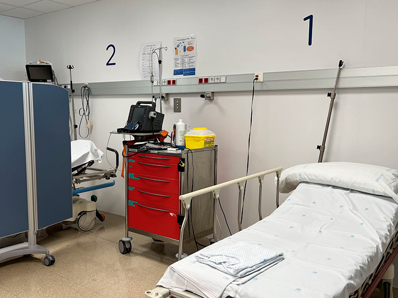 El servei d'urgències de l'hospital de Palamós. (Foto: SSIBE).