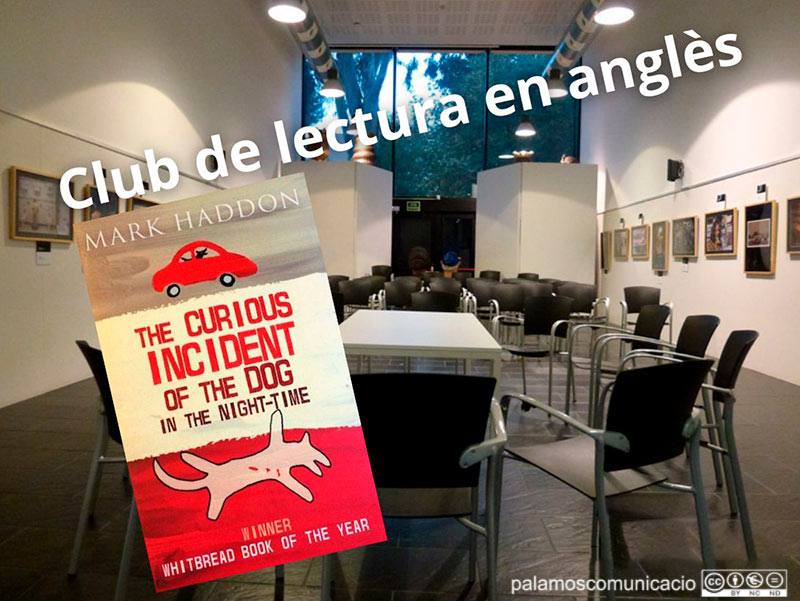 Club de lectura en anglès avui a la biblioteca amb la novel·la de Mark Haddon 'The curious incident of the dog in the nicht-time'.