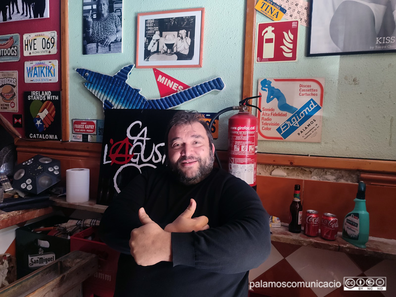 Agustí Pastó, propietari del bar Ca l'Agustí.