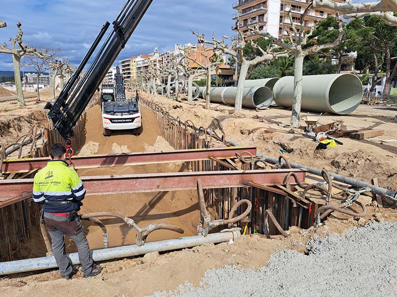 Els dipòsits tenen una capacitat de 920 metres cúbics. (Foto: Ajuntament de Palamós).