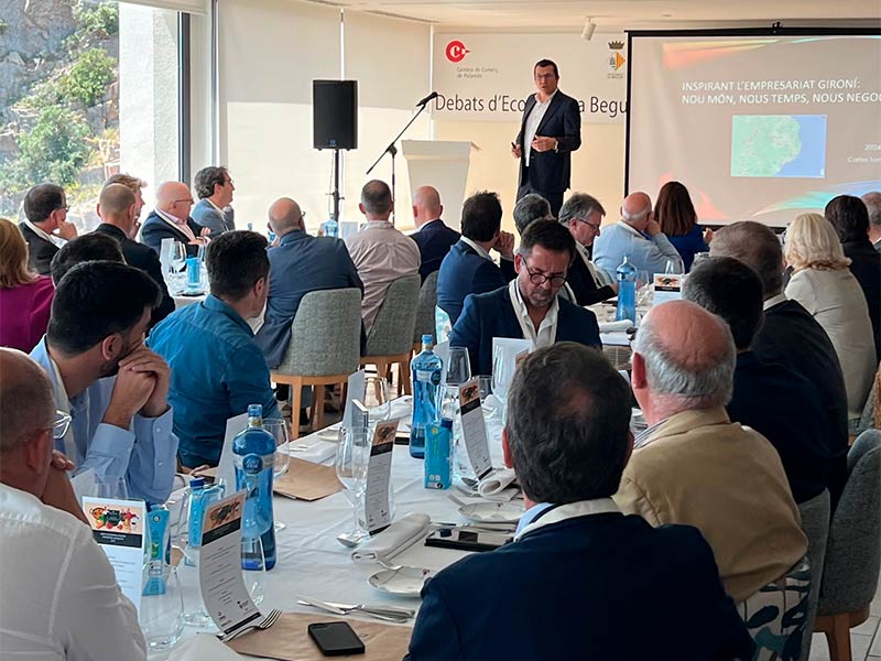 El Debat d'Economia de Begur de l'any passat. (Foto; Cambra de Comerç de Palamós).