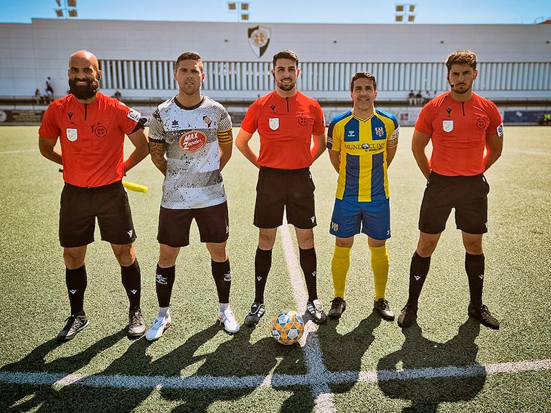 El Palamós ha jugat avui el darrer partit de la temporada fora del seu estadi. (Foto: Palamós CF - Laura Heras).