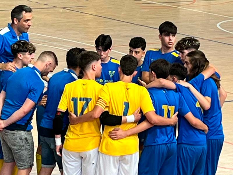 L'equip cadet del Club Futbol Sala Palamós no ha pogut aconseguir l'ascens a Divisió d'Honor. (Foto: Club Futbol Sala Palamós).
