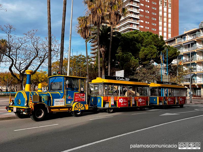 El transport es farà amb el tradicional trenet de Palamós.