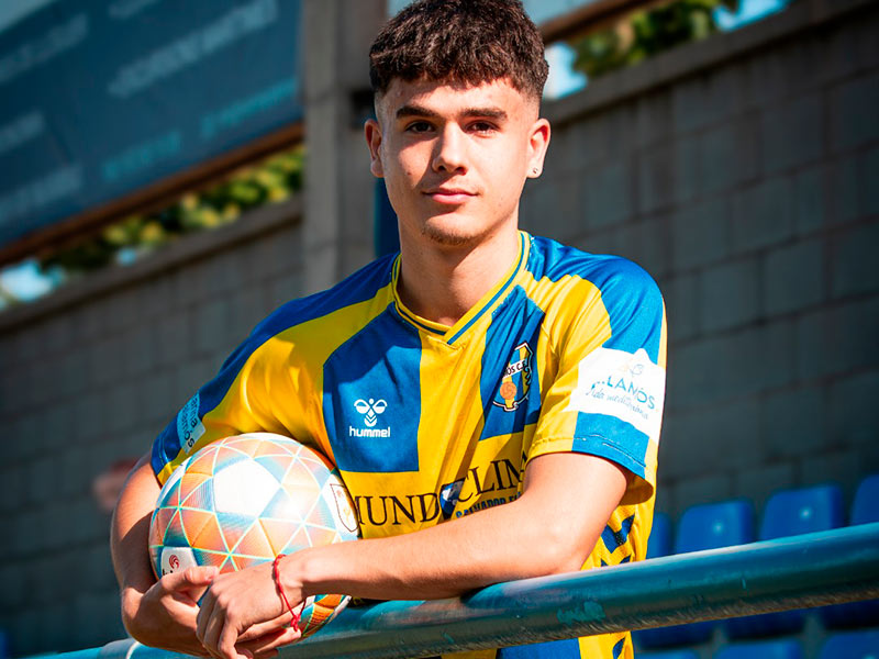 José Notario, nou jugador del Palamós per a aquesta nova temporada. (Foto: Palamós CF - Laura Heras).