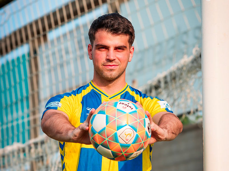 Gabri Artero, nou fitxatge del Palamós per aquesta nova temporada. (Foto: Palamós CF - Laura Heras).