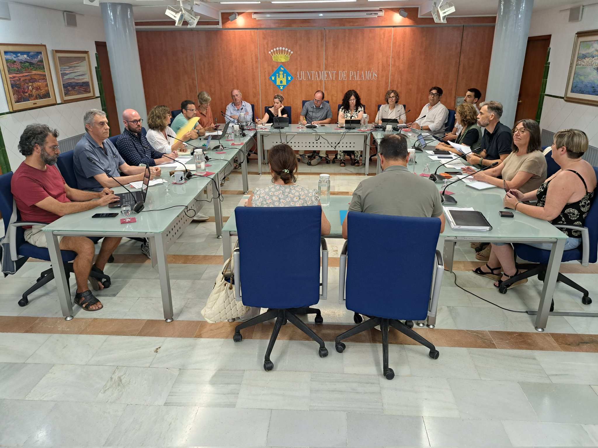 El Ple de l'Ajuntament de Palamós celebrat ahir. (Foto: Ajuntament de Palamós).