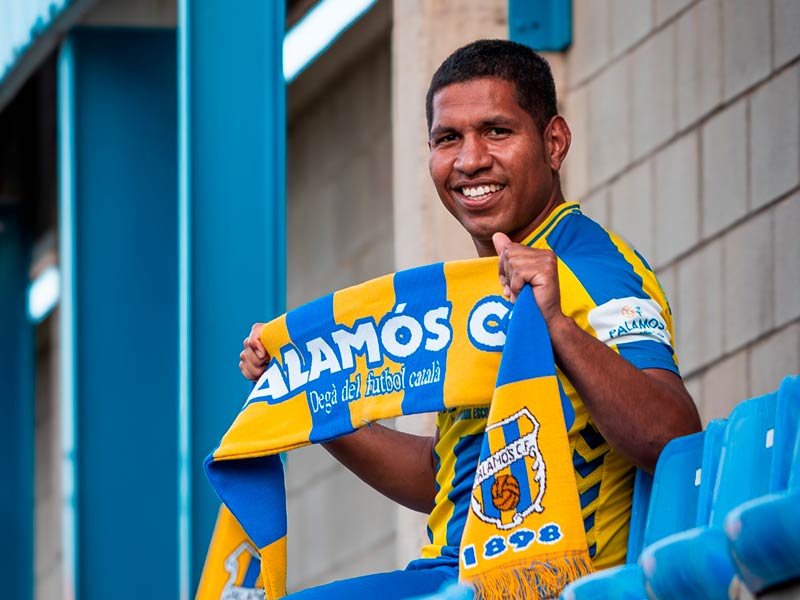 Peter Valencia torna al Palamós després de tres temporades. (Foto: Palamós CF - Laura Heras).