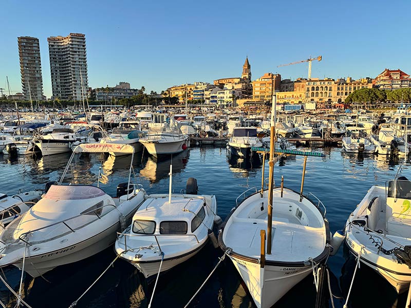 Vista de Palamós des del moll, el passat 28 de juny. (Foto: Méteo Palamós).