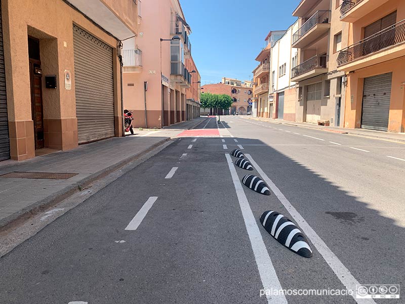 Tram del carril bici al carrer dels Rentadors.