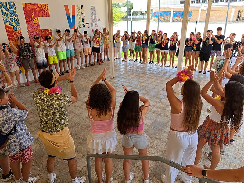 50 de joves de 13 a 17 anys, han participat enguany al Campus Jove d’Estiu. (Foto: Ajuntament de Palamós).