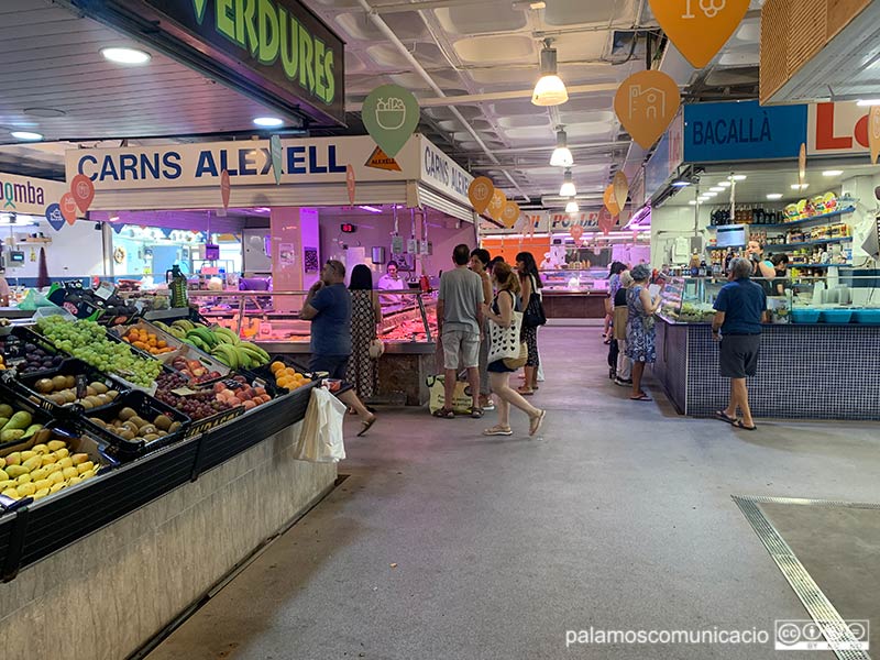 El Mercat Municipal de Palamós, aquest passat divendres.