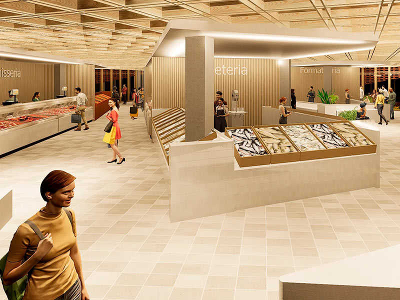 Simulació del nou Mercat Municipal de Palamós. (Font: Ajuntament de Palamós).