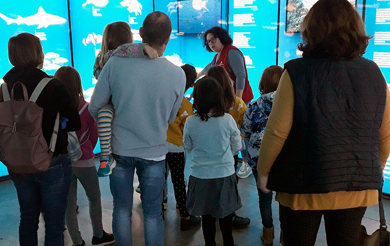 Visita guiada per a famílies al Museu de la Pesca. (Foto: Museu de la Pesca de Palamós).