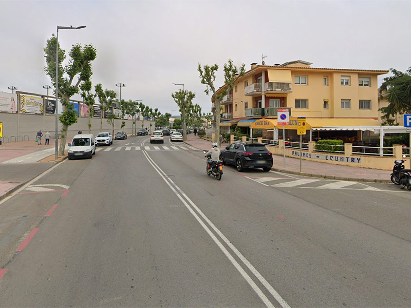 La dona va ser atropellada a l'alçada de l'Estadi Municipal. (Foto: Google Maps).