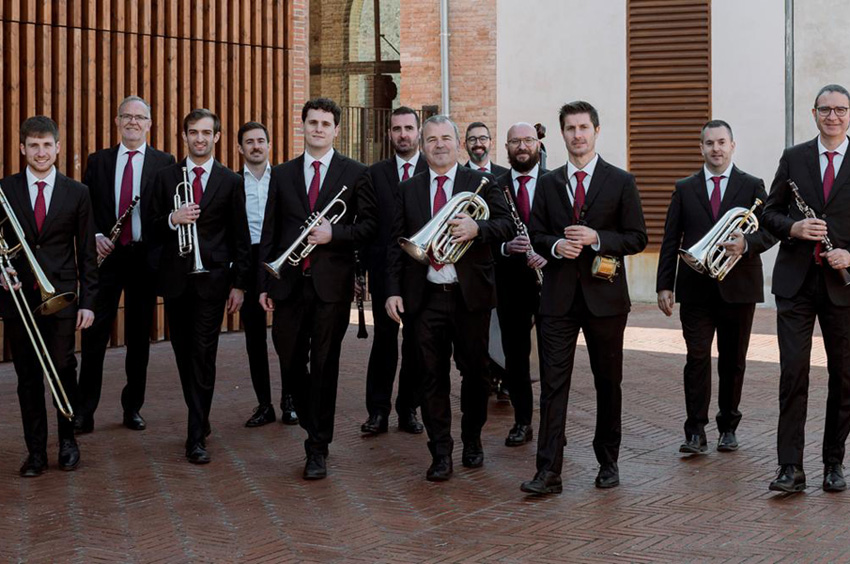 La cobla Sant Jordi serà, juntament amb La Principal del Llobregat, protagonista avui al F'ESTIU. (Foto: Palau de la Música Catalana).