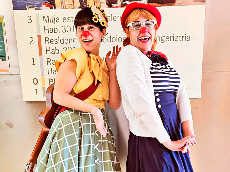 Les Tirita Clown porten alegria a Palamós Gent Gran. (Foto SSIBE).