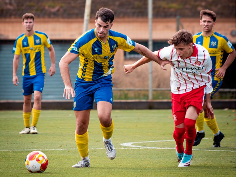 EL Palamós juga diumenge el darrer amistós de la pretemporada. (Foto: Palamós CF - Laura Heras).