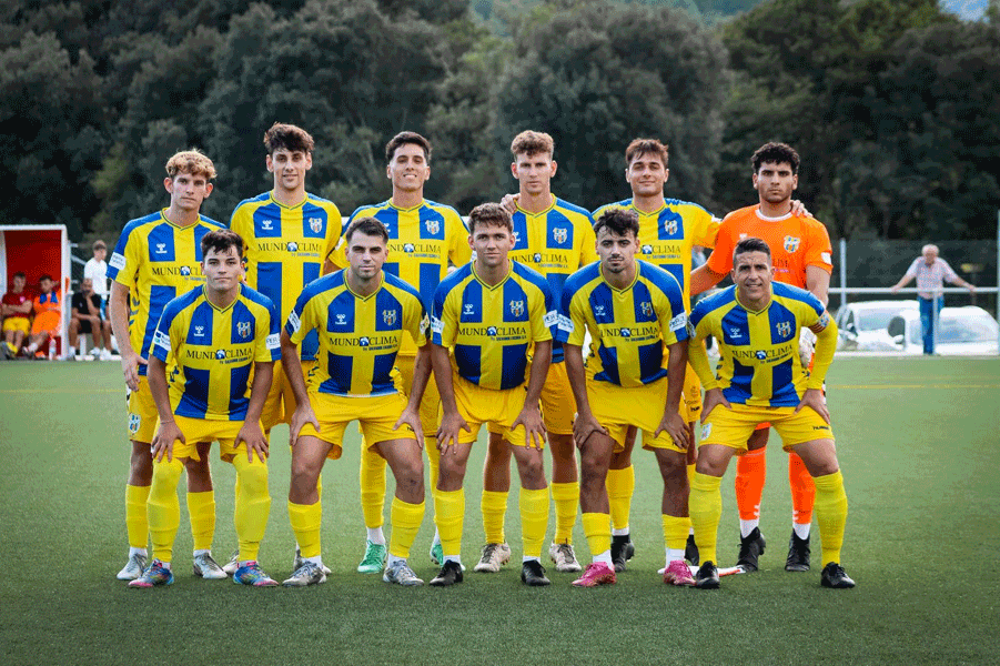 Primer onze inicial del Palamós d'aquesta temporada (Foto: Palamós CF - Laura Heras)