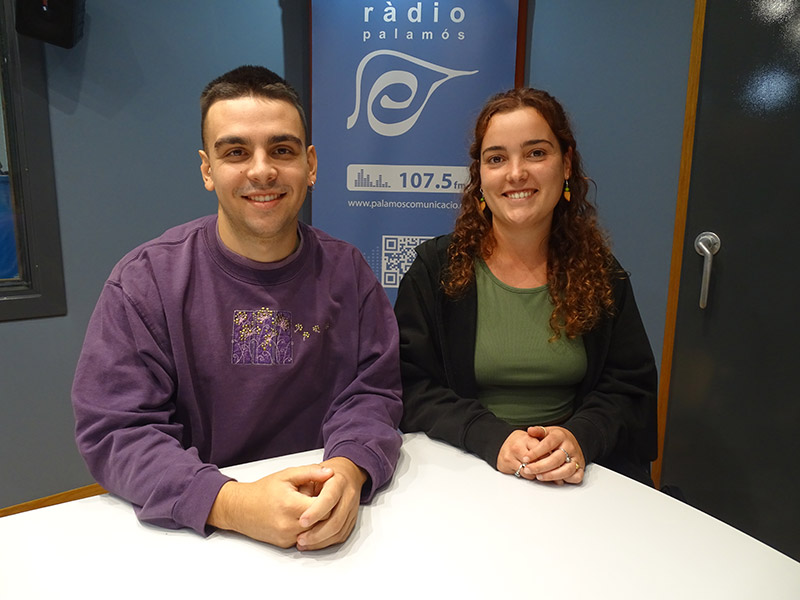 L'Uri Gironès i l'Elena Ruiz, membres del nou Ateneu de Palamós.