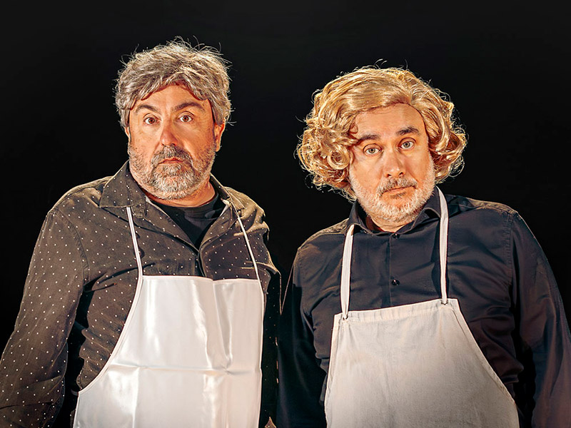 'Les mares', amb Carles Xuriguera i Fel Faixedas, demà a La Gorga. (Foto: Cal Tet Produccions).
