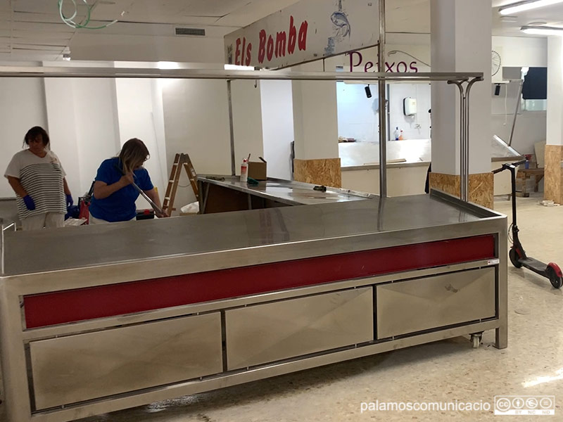 Paradistes i professionals treballant per posar a punt 
