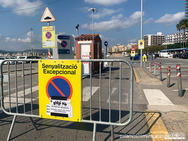 L'aparcament estarà tancat al trànsit des d'aquesta tarda i fins diumenge a les 10 de la nit.