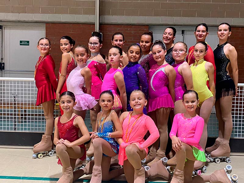 Bons resultats de les patinadores del Patinatge Club Palamós, aquest passat cap de setmana. (Foto: Patinatge Club Palamós).