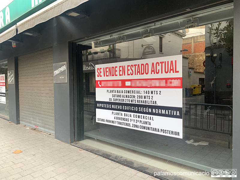 Un local buit al carrer de Cervantes, en una imatge d'arxiu.