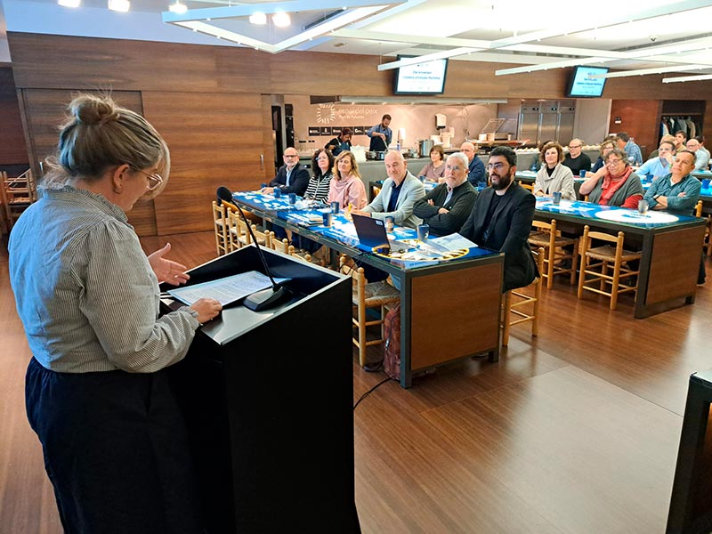 Parlament de l'alcaldessa Maria Puig, amb motiu del 25è aniversari de la Càtedra d’Estudis Marítims. (Foto: Ajuntament de Palamós).