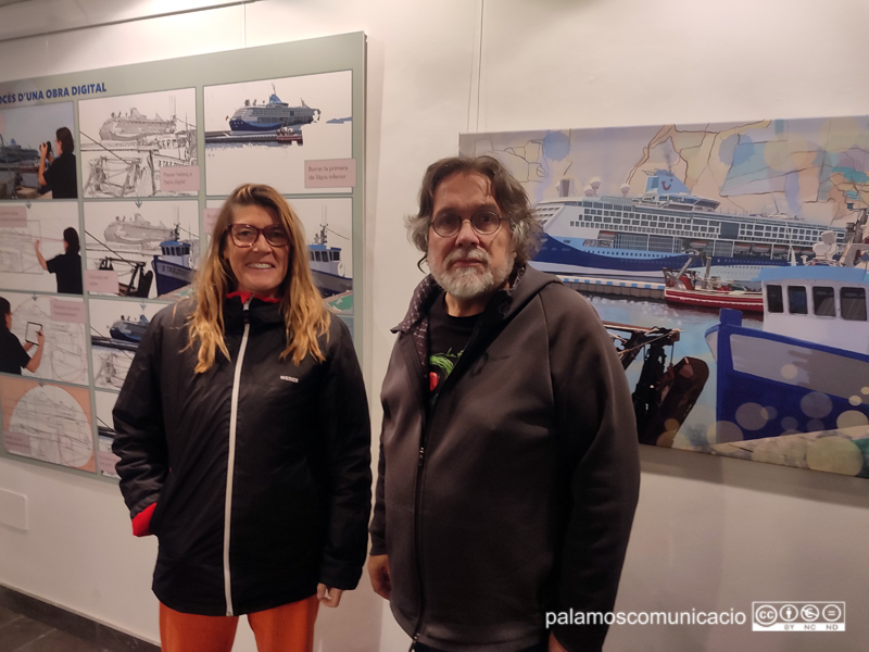 Anna Pou van den Bossche i Jordi Iglesias, avui a la Capella del Carme.