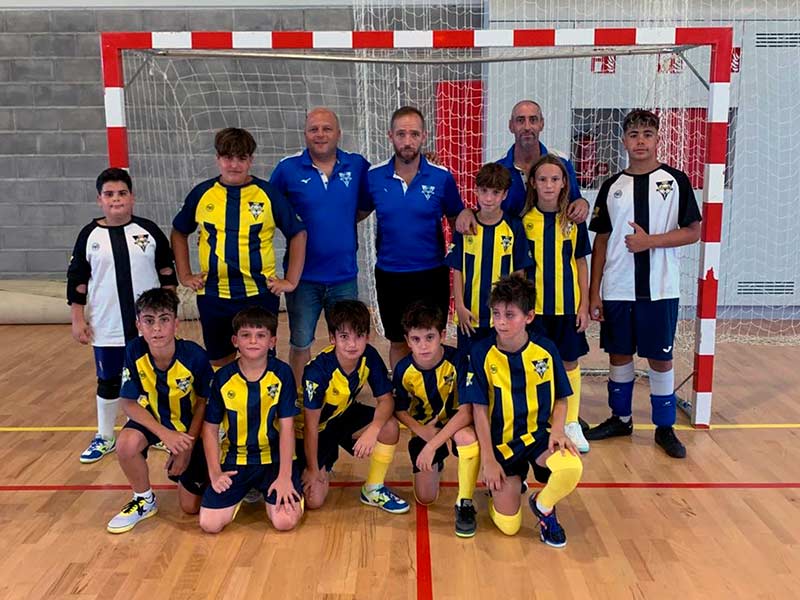 L'equip aleví del Futbol Sala Palamós. (Foto: Futbol Sala Palamós).