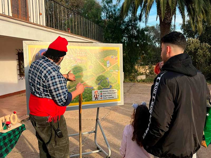 95 famílies han participat a l'activitat “Anem a buscar el tió”. (Foto: Ajuntament de Palamós).