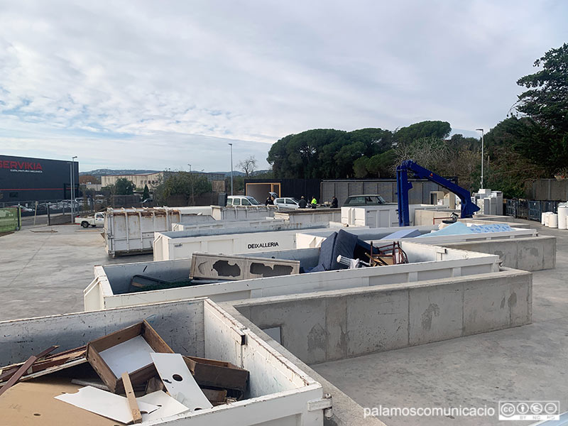 La deixalleria municipal de Palamós.