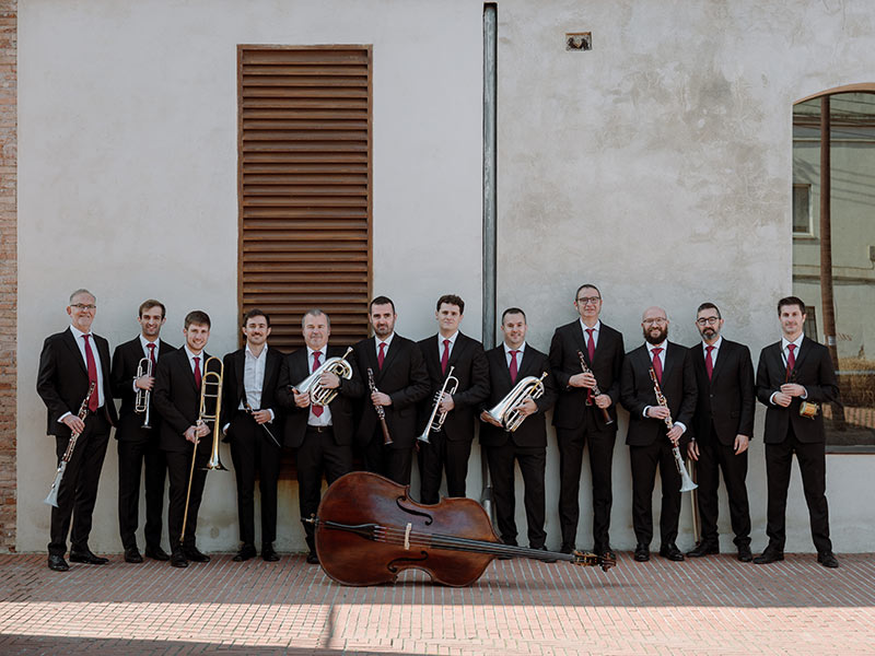 La Cobla Sant Jordi Ciutat de Barcelona actua diumenge a La Gorga. (Foto: Harold Abellán).