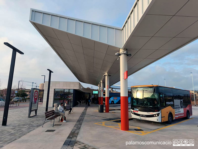 La nova estació d'autobusos de Palamós.