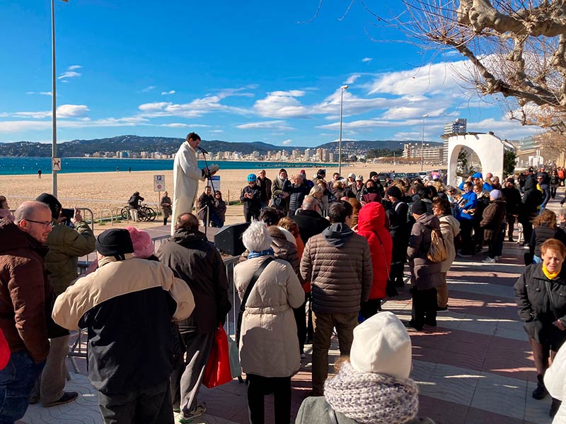 Acte de la festivitat de Sant Antoni Abat, a Palamós, en una imatge d'arxiu. (Foto: Ajuntament de Palamós).
