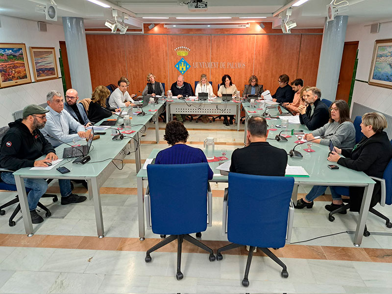 Imatge del Ple de l'Ajuntament de Palamós del passat mes de desembre. (Foto: Ajuntament de Palamós).