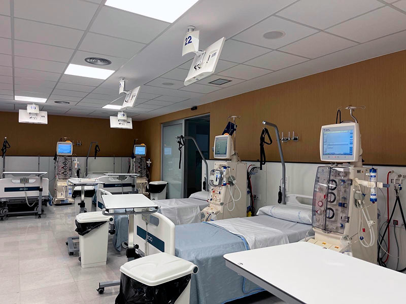 L'ampliació del servei d'hemodiàlisi s'ha fet a la planta 0 de l'Edifici Fleming. (Foto: SSIBE).