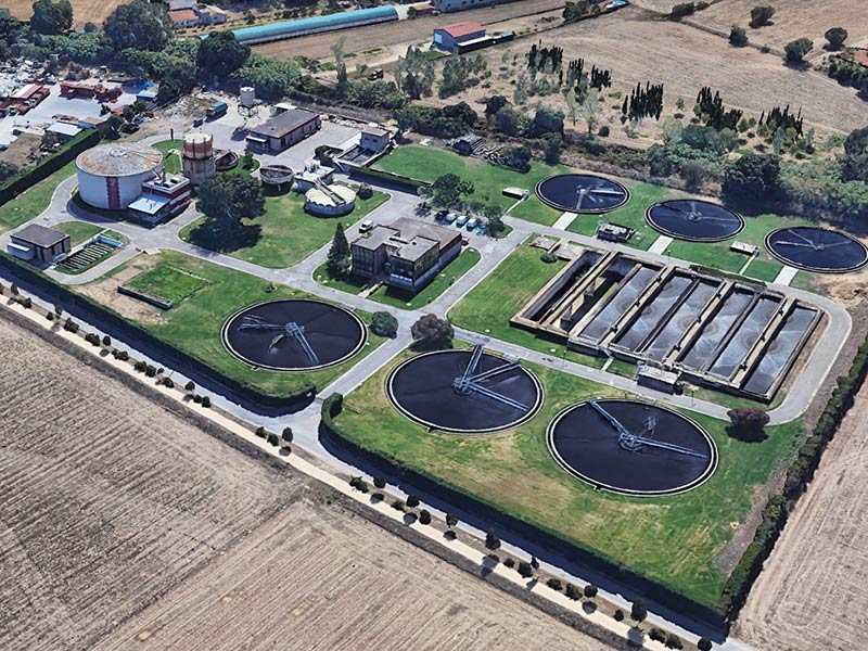 La depuradora de Palamós. (Foto: Google Earth).