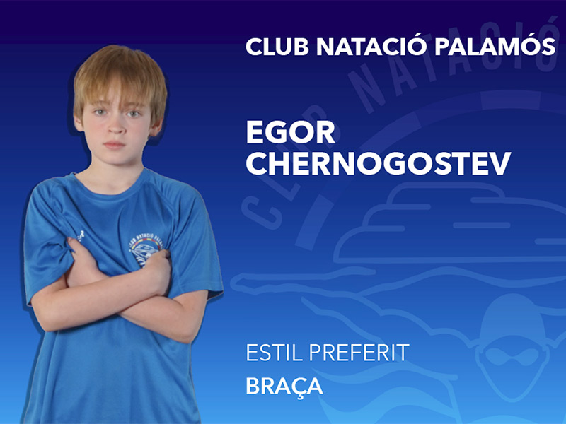 El nedador del Club Natació Palamós, Egor Chernogortsev. (Foto: Club Natació Palamós).