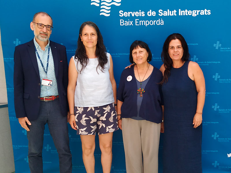 SSIBE i l’Associació Gironina de Parkinson signen un conveni per millorar l’atenció a les persones amb Parkinson. (Foto: SSIBE).