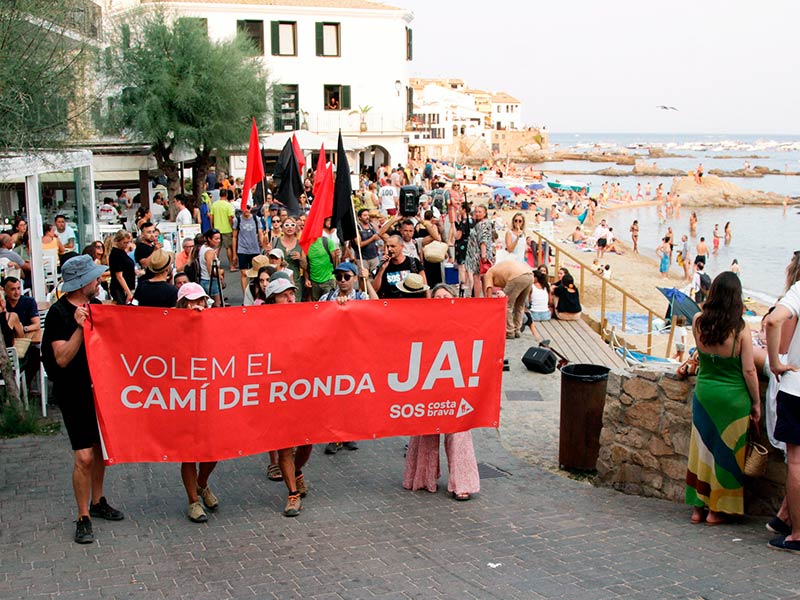 L'expedient proposa una sanció econòmica a SOS Costa Brava de 300 euros. (Foto: SOS Costa Brava).
