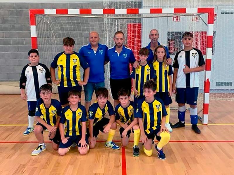 L'equip aleví del CFS Palamós. (Foto: Club Futbol Sala Palamós).