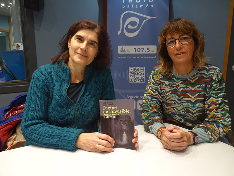 Lluïsa Romero i Marta Mercader, membres de l'Associació Clau de Volta, avui als nostres estudis.