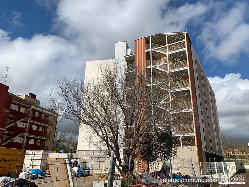 La promoció d'habitatge cooperatiu 'Terra de Mar', ahir al migdia.