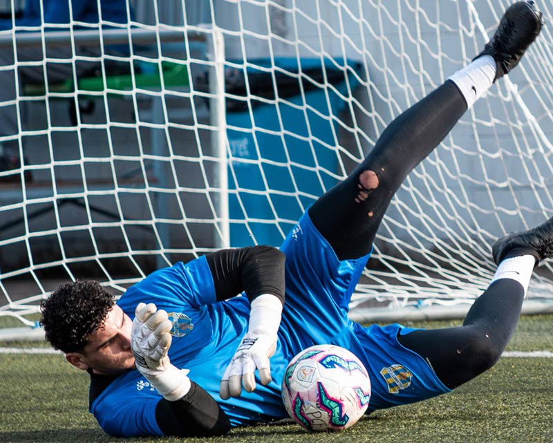 El porter del Palamós CF, Marwane. (Foto: Palamós CF - Laura Heras).