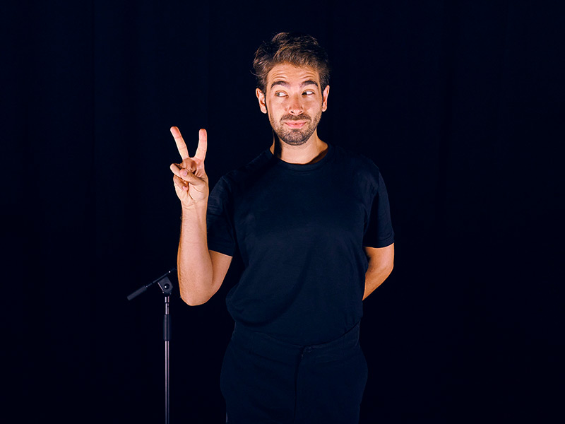 'Hamlet.02', dissabte a la Sala Petita de La Gorga, amb la interpretació d'Enric Cambray. (Foto: La Gorga).