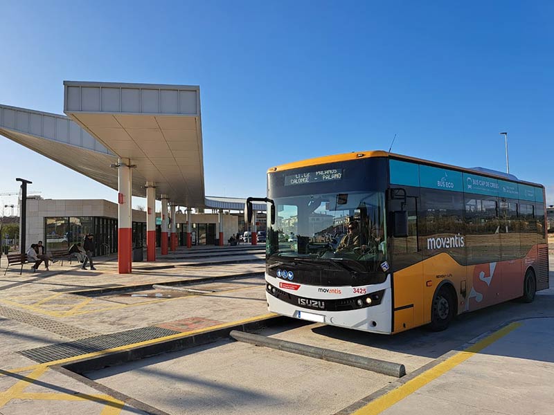 L'estació de busos de Palamós. (Foto: Ajuntament de Palamós).