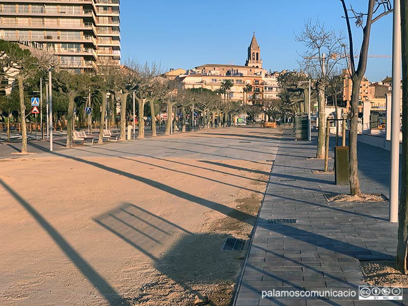 El passeig del Mar de Palamós.